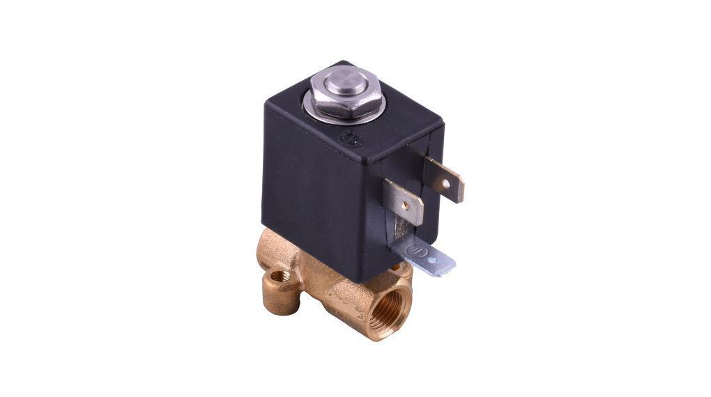 Magnetventil NC 2/2 G1/8" 16bar Luft / Gas / Vätska / Olja / Vatten